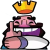 Эмодзи Clash Royale king