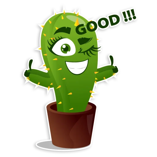 Стикер Кактус Зим