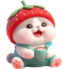 Стикер Клубничный мяу
