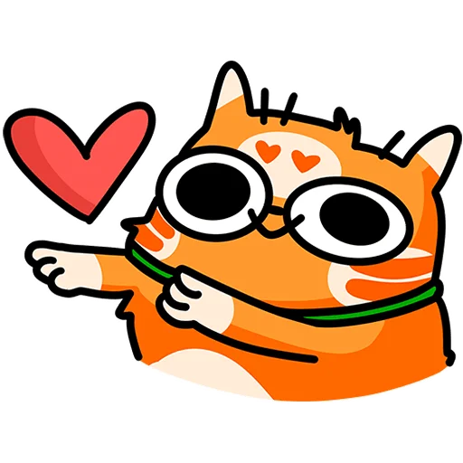 Стикер Рыжий кот Кешбэкс