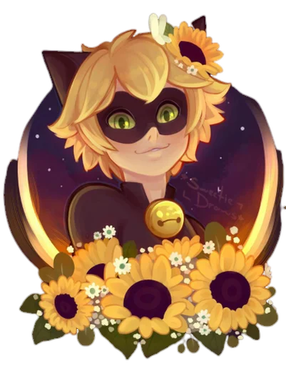 Стикер Cat Noir - Miraculous :