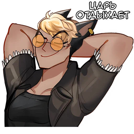 Стикер Кот кун