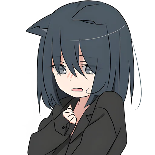 Стикер Кошечка тян