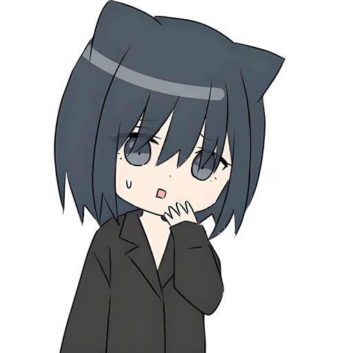 Стикер Кошечка тян