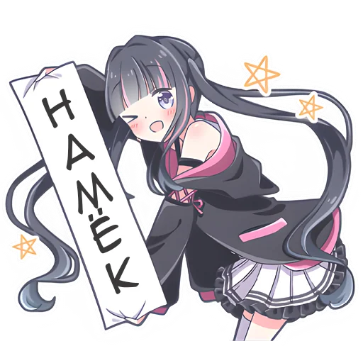 Стикер Худи кошка