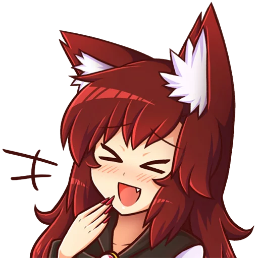 Стикер Cham's Wolf Waifu