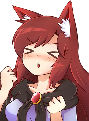 Стикер Cham's Wolf Waifu