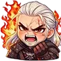 Эмодзи Chibi anime The Witcher