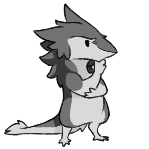 Стикер Chibi Sergal