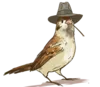 Стикер Chik Chirik the sparrow