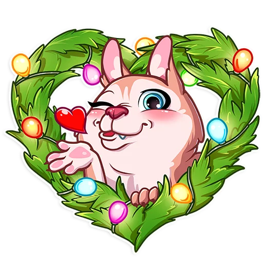 Стикер Christmas Dog