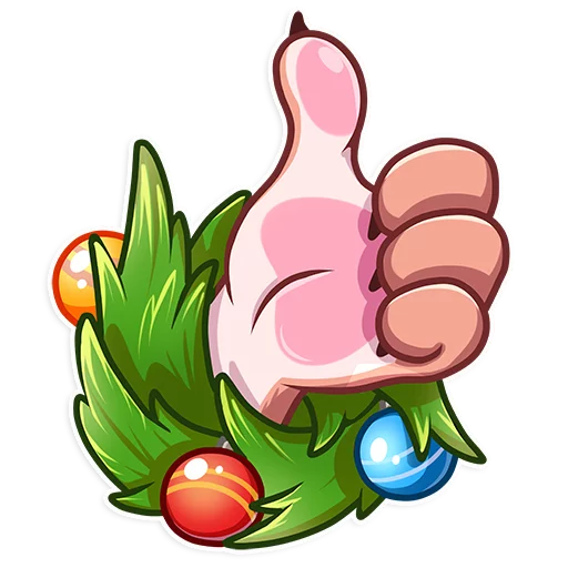 Стикер Christmas Dog