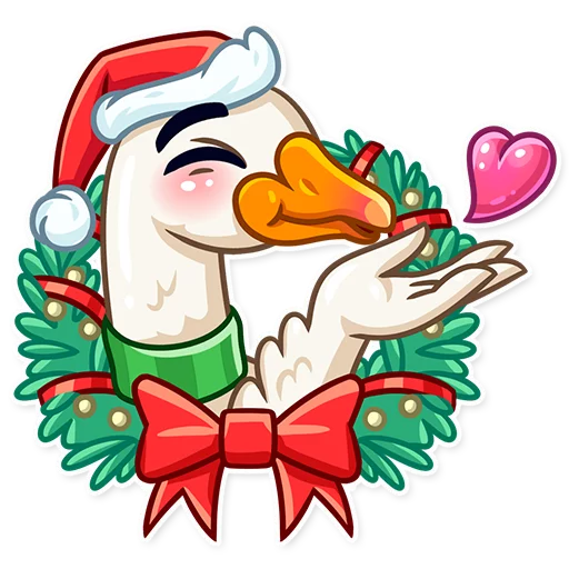 Стикер Christmas Goose