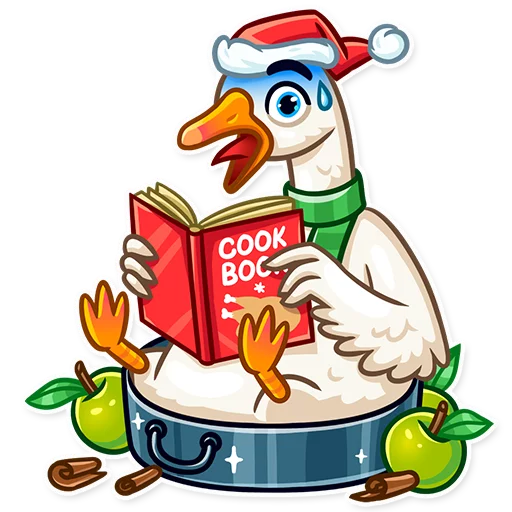 Стикер Christmas Goose