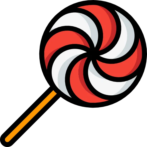 Стикер новогодняя конфетка