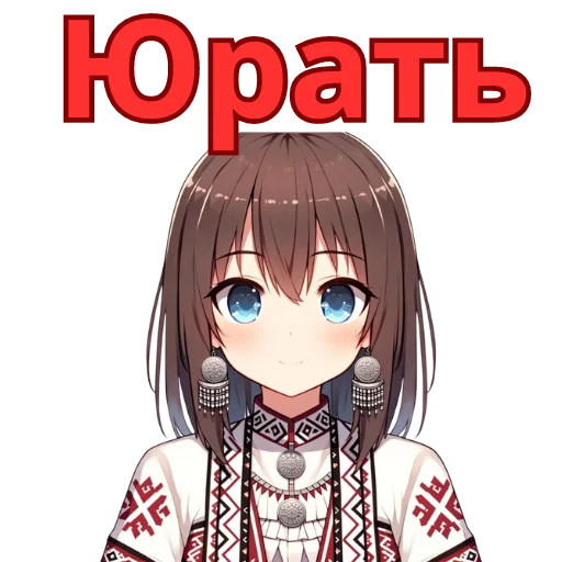 Стикер Chuvash Anime Here