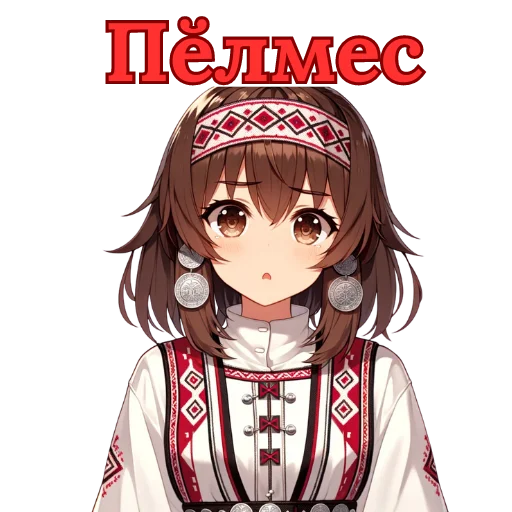 Стикер Chuvash Anime Here