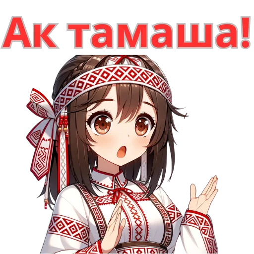 Стикер Chuvash Anime Here