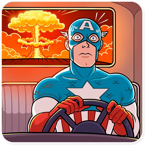 Стикер Captain America