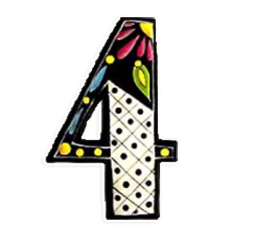 Стикер Numbers