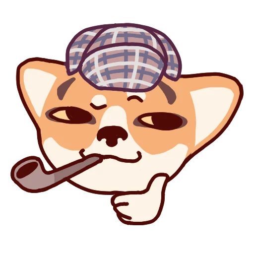 Стикер Corgi Pembrok Raf