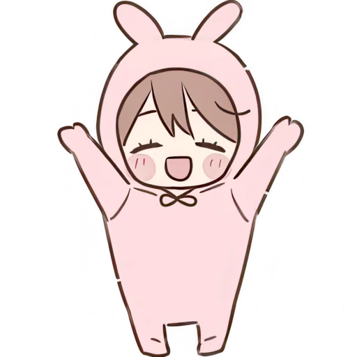 Стикер Костюм кролика