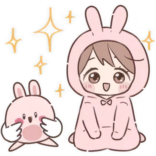 Стикер Костюм кролика