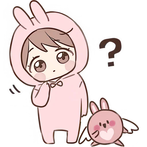 Стикер Костюм кролика