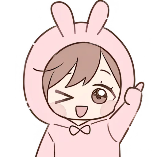 Стикер Костюм кролика