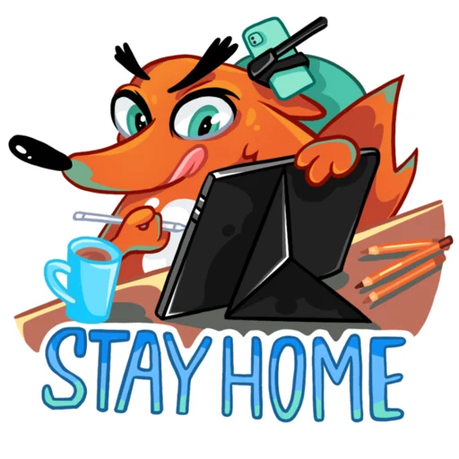 Стикер Covedillustration