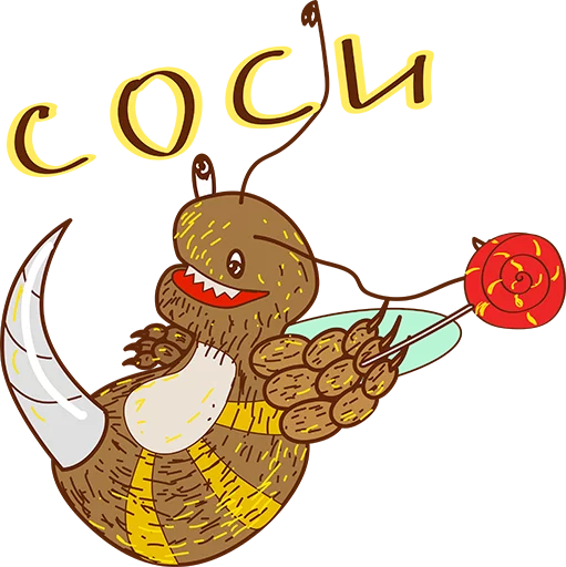 Стикер Укуренная Пчела