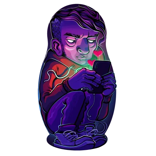 Стикер Crazy Illustrations