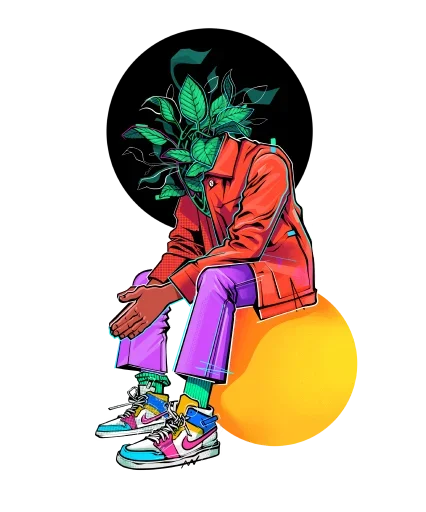 Стикер Crazy Illustrations