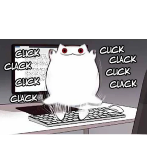 Стикер Creepy Cat