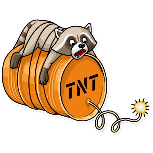 Стикер Criminal Raccoon