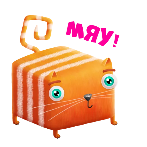 Стикер CubicCat / Кубокот