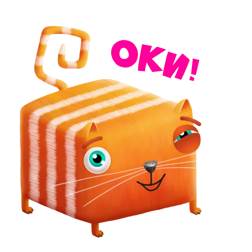 Стикер CubicCat / Кубокот