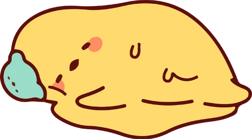 Стикер Cup duck's daily life