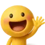 Эмодзи 3D Cute yellow face