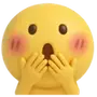 Эмодзи 3D Cute yellow face