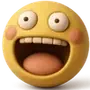 Эмодзи 3D Cute yellow face