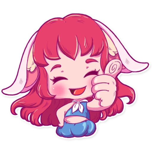 Стикер Cute Bunny Girl