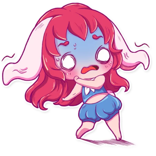 Стикер Cute Bunny Girl