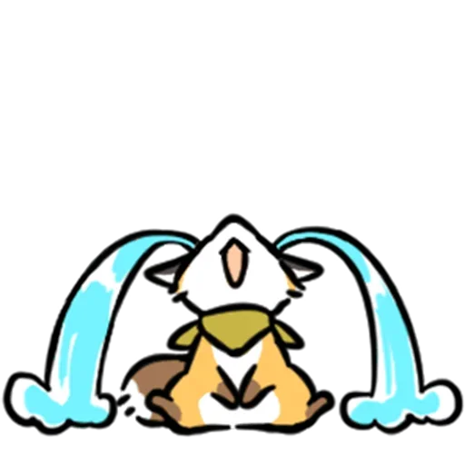 Стикер cute fox