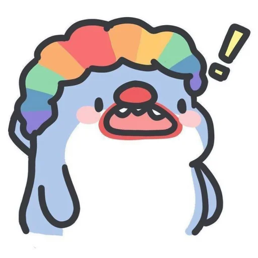 Стикер cute shark