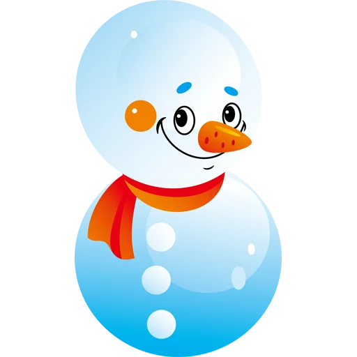 Стикер Cute Snowman