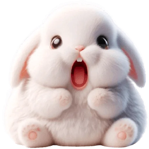 Стикер Вислоухая зайка