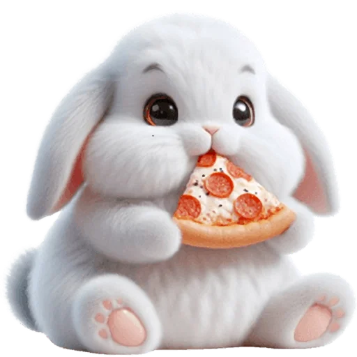 Стикер Вислоухая зайка