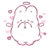Эмодзи cute krolik ˚ʚ🤍ɞ˚