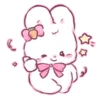 Эмодзи cute krolik ˚ʚ🤍ɞ˚